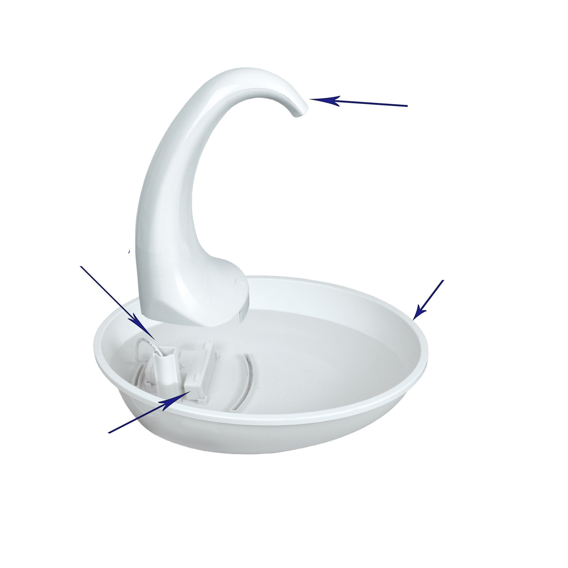 Pet Water Fountain for cats with flowing water