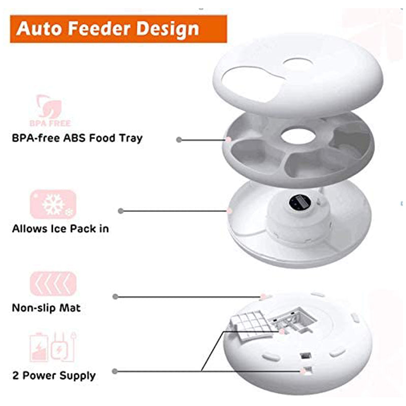Automatic Timed Pet Feeder scheduled feeding
