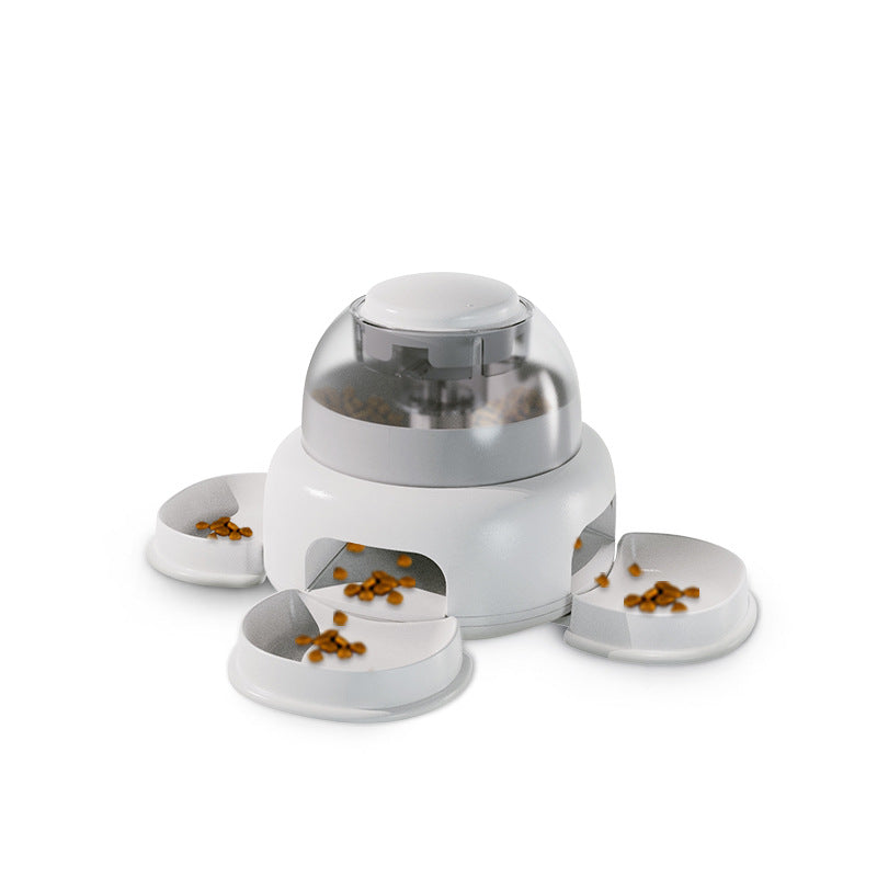 Household High-capacity Pet Automatic Feeder white design for cats and dogs
