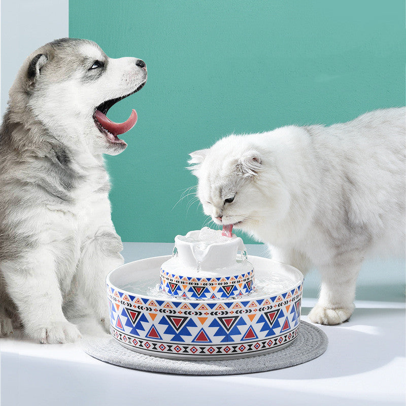 Ceramic Automatic Pet Water Feeder water dispenser