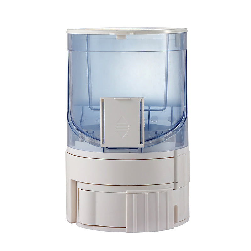 Automatic Water Change Pet Feeder compact blue model with transparent water tank