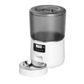 Pet Feeder Cat white and gray slim model with automatic food dispenser