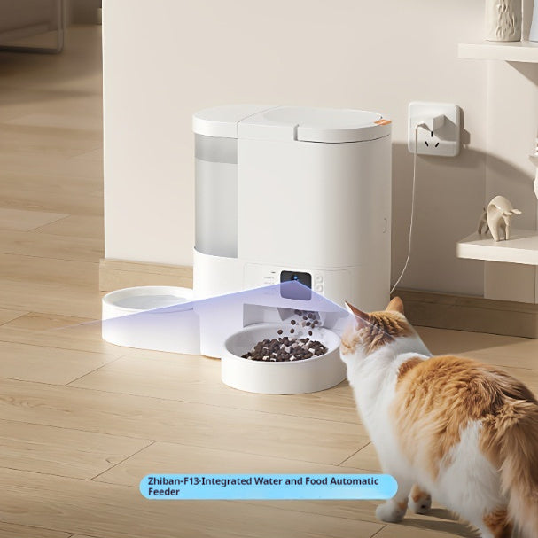 Automatic Cat Feeder and water fountain all-in-one machine