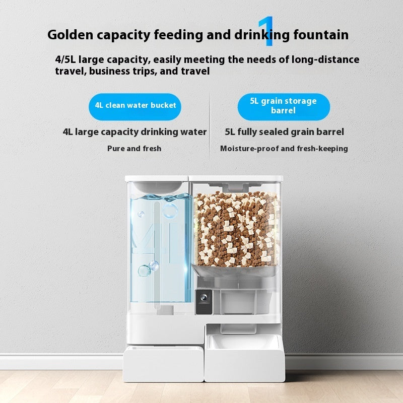 Wireless Smart Video Automatic Pet Feeder for Cats