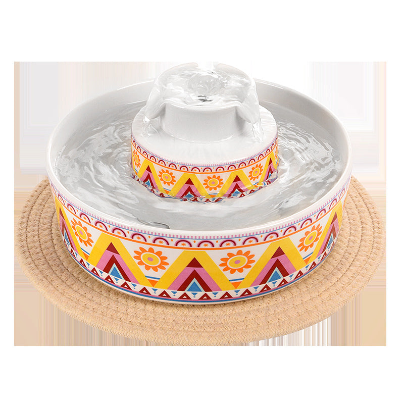 Automatic Pet Water Feeder ceramic water bowl for dogs