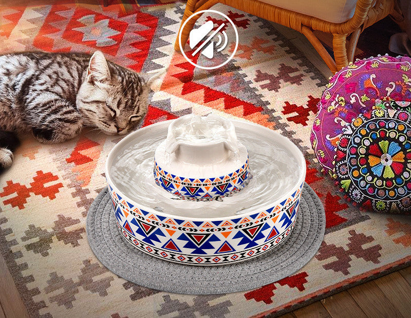 Automatic Pet Water Feeder ceramic bowl for cats