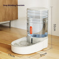 Automatic Pet Drinker white model with bowl and automatic refill system