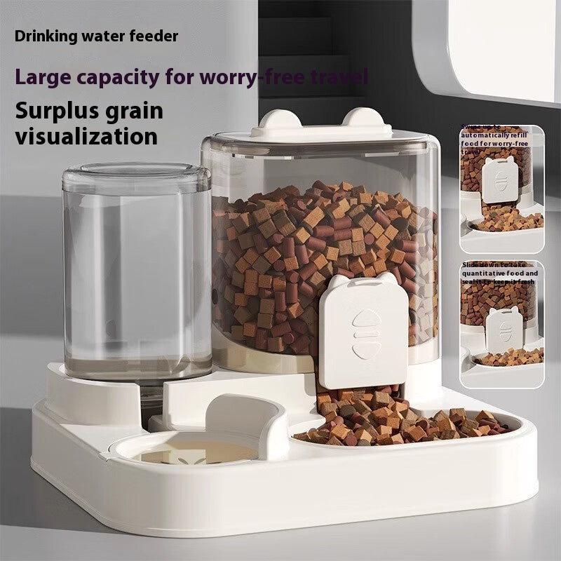 Pet Feeder Automatic Drinking