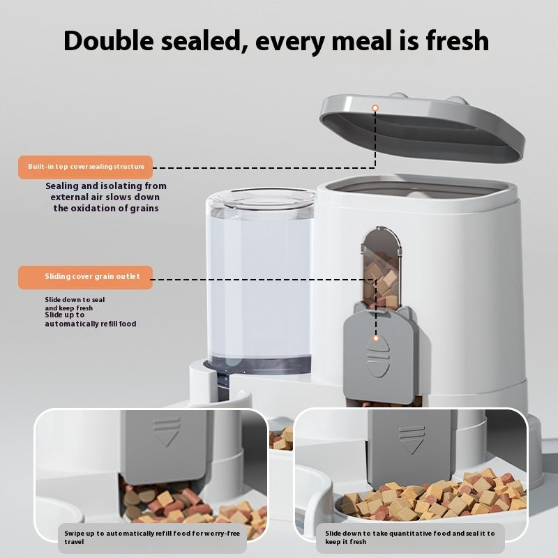 Pet Feeder Automatic Drinking